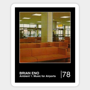 Brian Eno / Minimalist Graphic Artwork Design Sticker